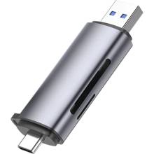 UGREEN 2-in-1 USB-C OTG Card Reader Grey 50706