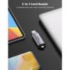 UGREEN 2-in-1 USB-C OTG Card Reader Grey 50706