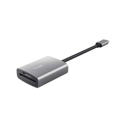 Trust Dalyx Fast Aluminium USB Cardreader Silver 24136 Trust Dalyx Fast Aluminium USB Cardreader Silver 24136