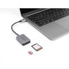 DeLock USB Type-C Card Reader in aluminium enclosure for SD or Micro SD memory cards 91009