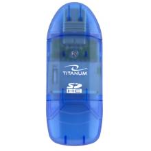 Titanium TA101B USB2.0 Card Reader Blue TA101B