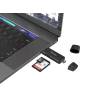 EQuip Dual Connector Card Reader Black 245462