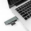 Logilink UA0394 USB 3.2 Gen2 2-port hub with card readers Aluminium UA0394