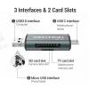 Vention USB3.0 Multi-function Card Reader Grey CCHH0