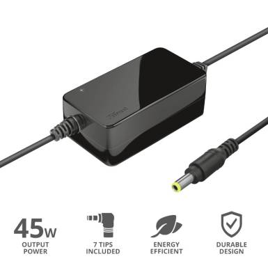 Trust Primo 18-20V / 2,4A 45W univerz&aacute;lis h&aacute;l&oacute;zati notebook t&ouml;ltő 21904