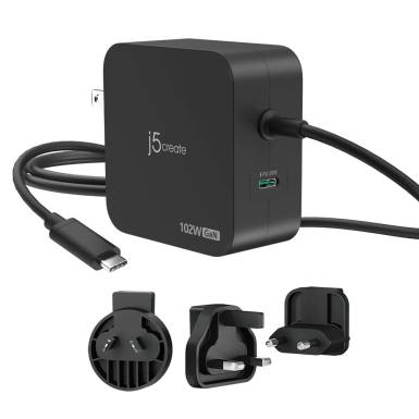 j5create JUP25102V 5-20V / 5A 102W Type-C univerzális hálózati notebook töltő JUP25102V-N j5create JUP25102V 5-20V / 5A 102W Type-C univerzális hálózati notebook töltő JUP25102V-N
