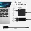 ACT AC2010 20V / 3,25A 65W Type-C univerz&aacute;lis h&aacute;l&oacute;zati notebook t&ouml;ltő AC2010