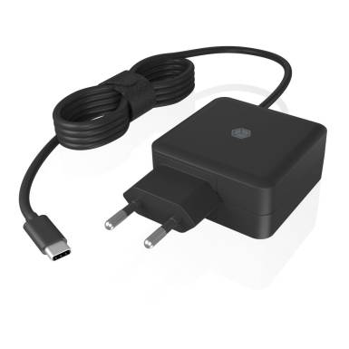 Raidsonic IcyBox IB-PS111-PD 20V / 3,25A 65W Type-C univerz&aacute;lis h&aacute;l&oacute;zati notebook t&ouml;ltő IB-PS111-PD