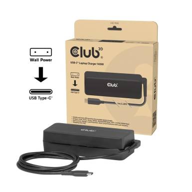 Club3D CAC-1932 28V / 5A 140W Type-C univerzális hálózati notebook töltő CAC-1932 Club3D CAC-1932 28V / 5A 140W Type-C univerzális hálózati notebook töltő CAC-1932
