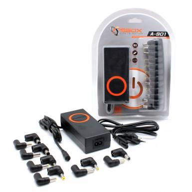 SBOX A-901 15-19,5V / 6A 90W univerzális hálózati notebook töltő A-901 SBOX A-901 15-19,5V / 6A 90W univerzális hálózati notebook töltő A-901