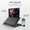 Trust GXT 1125 Quno Notebook hűtő Black 23581