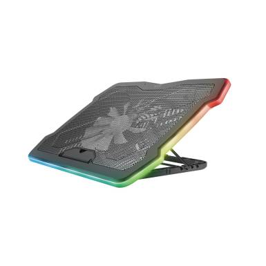 Trust GXT 1126 Aura RGB Többszínű megvilágítású laptop hűtőállvány Black 24192 Trust GXT 1126 Aura RGB Többszínű megvilágítású laptop hűtőállvány Black 24192