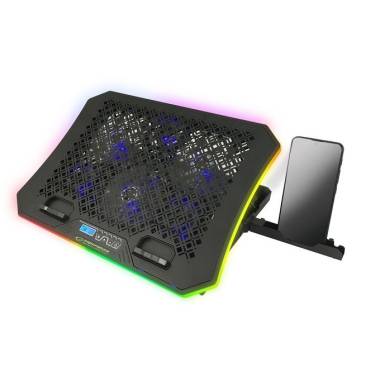Esperanza Galerne RGB Gaming Notebook Hűtő Black EGC109 Esperanza Galerne RGB Gaming Notebook Hűtő Black EGC109