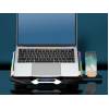 Conceptronic THYIA01B ERGO RGB 6 ventilátoros gamer laptop hűtőpad mobiltartóval THYIA01B