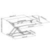 EQuip Ergonomic Sit/Stand Riser Black 650840