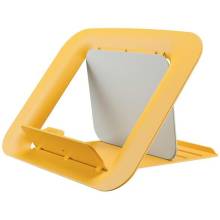 Leitz Ergo Cosy laptop &aacute;llv&aacute;ny 80%-ban &uacute;jrahasznos&iacute;tott műanyagb&oacute;l Yellow 64260019