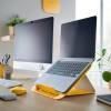 Leitz Ergo Cosy laptop állvány 80%-ban újrahasznosított műanyagból Yellow 64260019