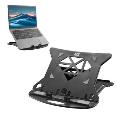 ACT AC8150 Összecsukható laptopállvány 7 állítható magasságú pozícióval AC8150 ACT AC8150 Összecsukható laptopállvány 7 állítható magasságú pozícióval AC8150