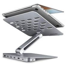 AXAGON HMC-STND Többportos USB-C 5Gbps hub és alumínium állvány laptopokhoz HMC-STND AXAGON HMC-STND Többportos USB-C 5Gbps hub és alumínium állvány laptopokhoz HMC-STND