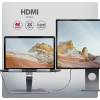 AXAGON HMC-STND Többportos USB-C 5Gbps hub és alumínium állvány laptopokhoz HMC-STND