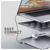 AXAGON HMC-STND Többportos USB-C 5Gbps hub és alumínium állvány laptopokhoz HMC-STND