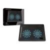 Conceptronic CNBCOOLPAD2F 2 ventilátoros laptop hűtőpad Black CNBCOOLPAD2F