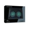 Conceptronic CNBCOOLPAD2F 2 ventilátoros laptop hűtőpad Black CNBCOOLPAD2F