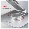 AXAGON STND-LR Alumínium állvány 360°-os forgatással 17,3" laptopokhoz Állítható magasság és szög STND-LR