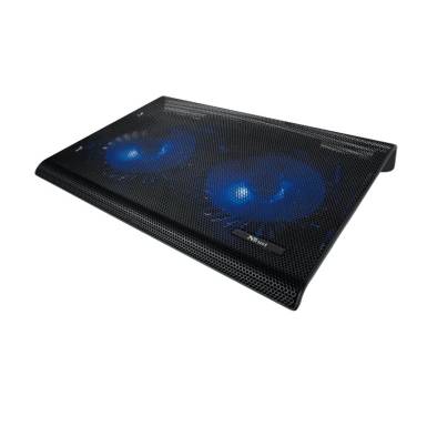 Trust Azul Notebook hűtőállvány dupla ventilátorral Black TRUST20104 Trust Azul Notebook hűtőállvány dupla ventilátorral Black TRUST20104