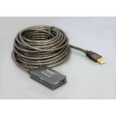 DeLock USB 2.0 Extension Cable 10m active with 4 port Hub 82748 DeLock USB 2.0 Extension Cable 10m active with 4 port Hub 82748