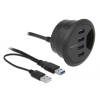 DeLock In-Desk Hub 4 Port USB 3.0 62868