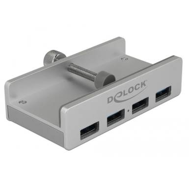 DeLock External USB 3.0 4 Port Hub with Locking Screw 64046 DeLock External USB 3.0 4 Port Hub with Locking Screw 64046