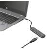 Trust Halyx Aluminium USB-C to 4-Port USB-A 3.2 Hub Black 23328