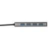 Trust Halyx Aluminium USB-C to 4-Port USB-A 3.2 Hub Black 23328