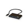 Port Designs Connect USB HUB 4xUSB 3.0 Black 900123