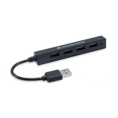 Conceptronic 4-Port USB 2.0 HUB Black HUBBIES05B Conceptronic 4-Port USB 2.0 HUB Black HUBBIES05B