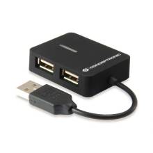 Conceptronic  4-Port USB 2.0 HUB Black C4PUSB2