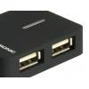 Conceptronic 4-Port USB 2.0 HUB Black C4PUSB2