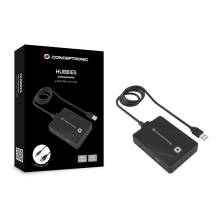 Conceptronic  4-Port USB 3.0/2.0 HUB Black HUBBIES10B