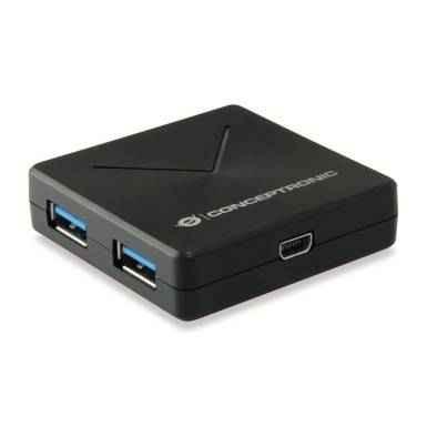Conceptronic  4-Port USB 3.0 HUB Black HUBBIES02B