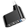 BOROFONE DH3 3-ports Splitter USB-C Hub Black DH3