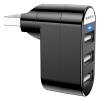 BOROFONE DH3 3-ports Splitter USB-C Hub Black DH3