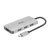 Club3D USB Gen2 Type-C to 10Gbps 4x USB Type-A Hub Silver CSV-1547