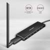 AXAGON HUE-F7A SuperSpeed USB-A FLAT HUB Black HUE-F7A