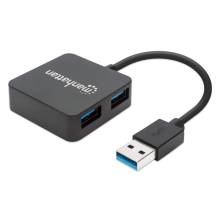 Manhattan SuperSpeed USB 3.0 Hub Black 162296 Manhattan SuperSpeed USB 3.0 Hub Black 162296