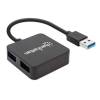 Manhattan SuperSpeed USB 3.0 Hub Black 162296