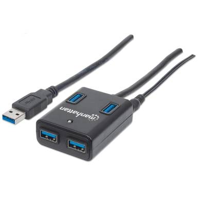 Manhattan SuperSpeed USB 3.0 Hub Black 162302 Manhattan SuperSpeed USB 3.0 Hub Black 162302