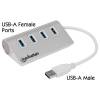 Manhattan 4-Port SuperSpeed USB 3.0 Hub White 163767