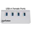 Manhattan 4-Port SuperSpeed USB 3.0 Hub White 163767