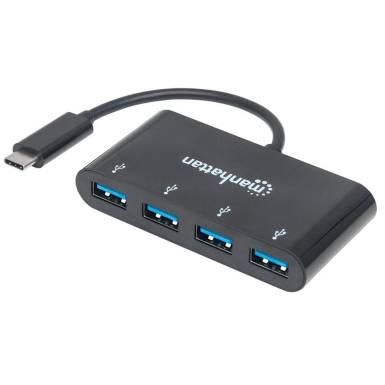Manhattan 4-Port USB 3.2 Gen 1 Hub Black 162746
